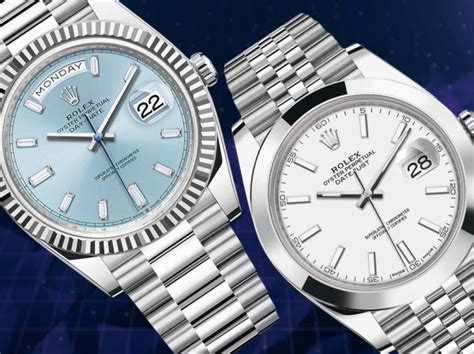 rolex datejust vs daydate|Rolex Day-Date chart.